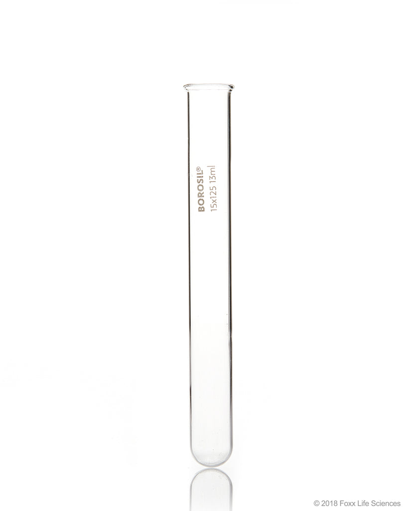 Borosil Test tube rimmed 15 x 125mm borosilicate glass
