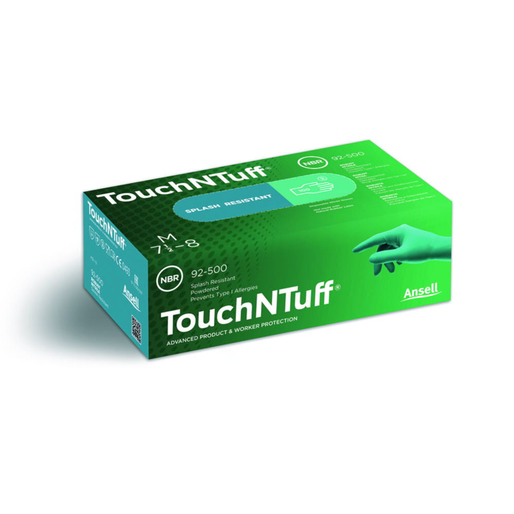 Ansell Gloves examination nitrile lightly powdered "Touch n Tuff" extra-large