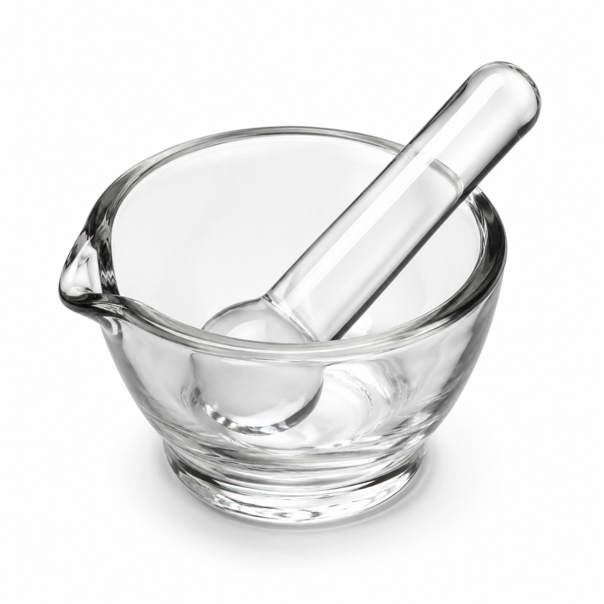 Mortar & Pestle 150mm D x 85mm H (500mL) glass
