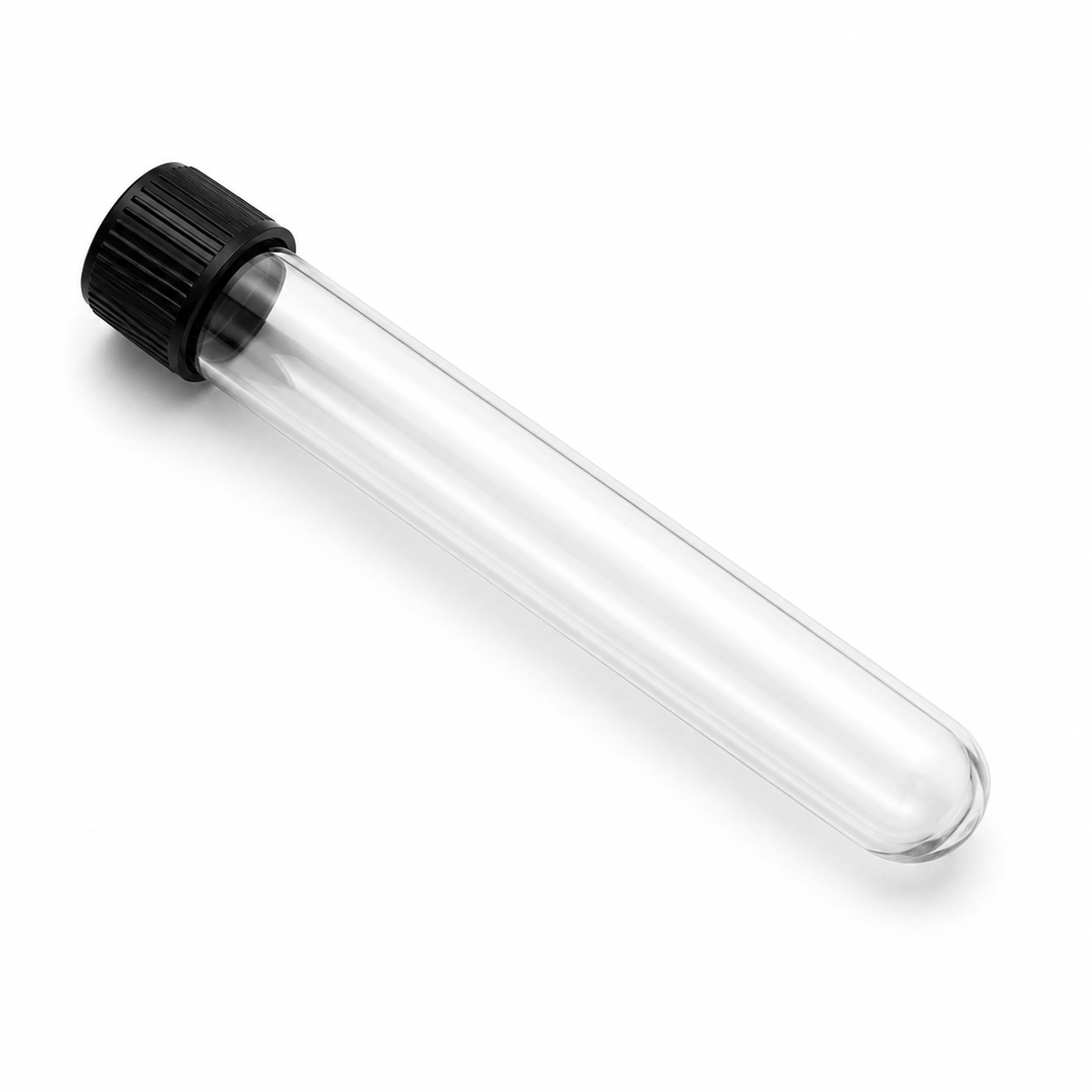 Science Essentials culture tube with black cap 16x125mm