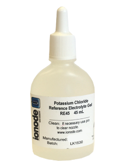 Ionode electrolyte reference gel for IJ type pH Sensors