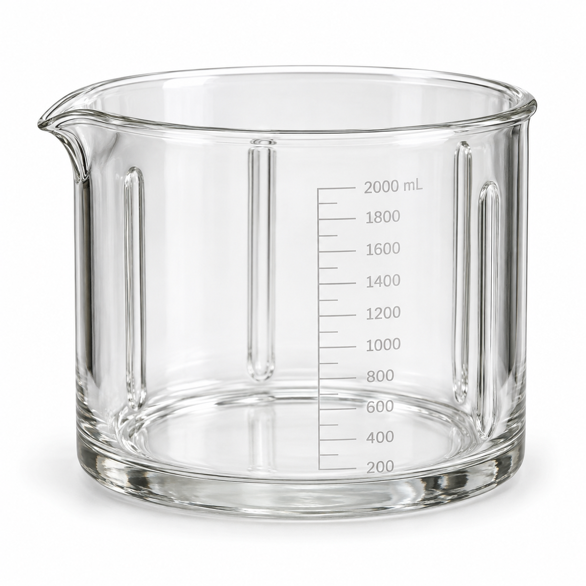 Science Essentials superduty low-form borosilicate baffled beaker 2L