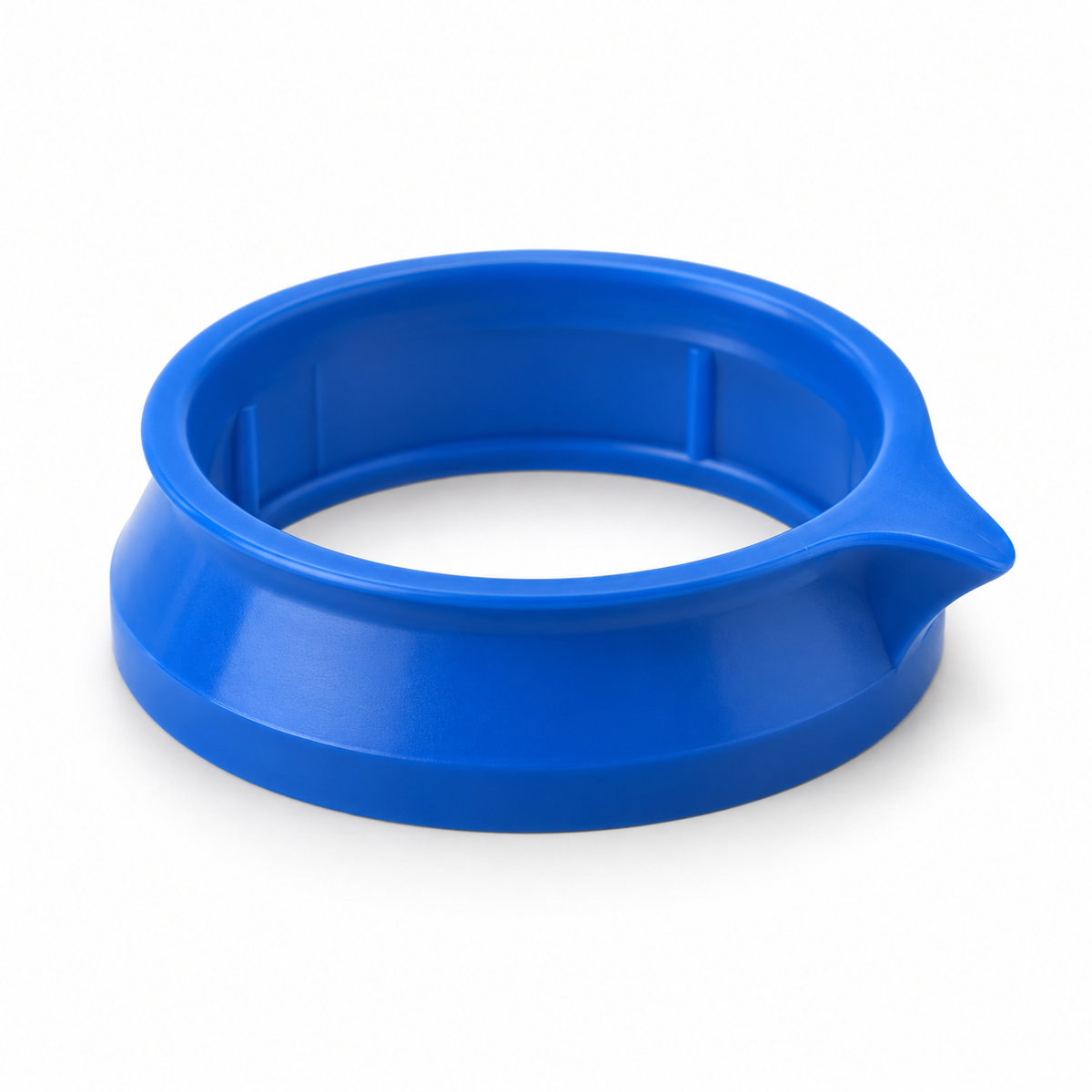 Science Essentials blue polypropylene GL45 pouring ring