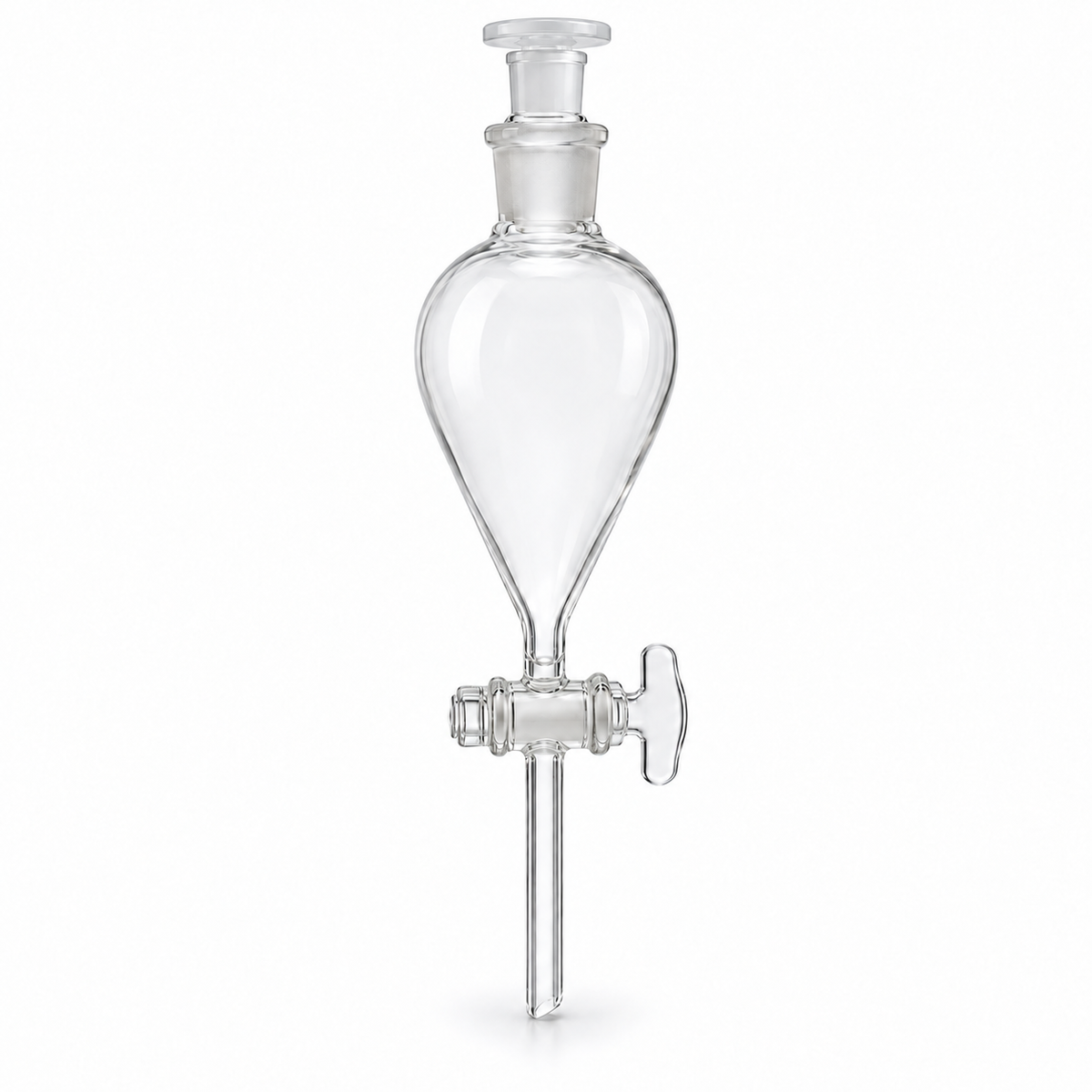 Science Essentials pear separating funnel 60mL flat-top stopper