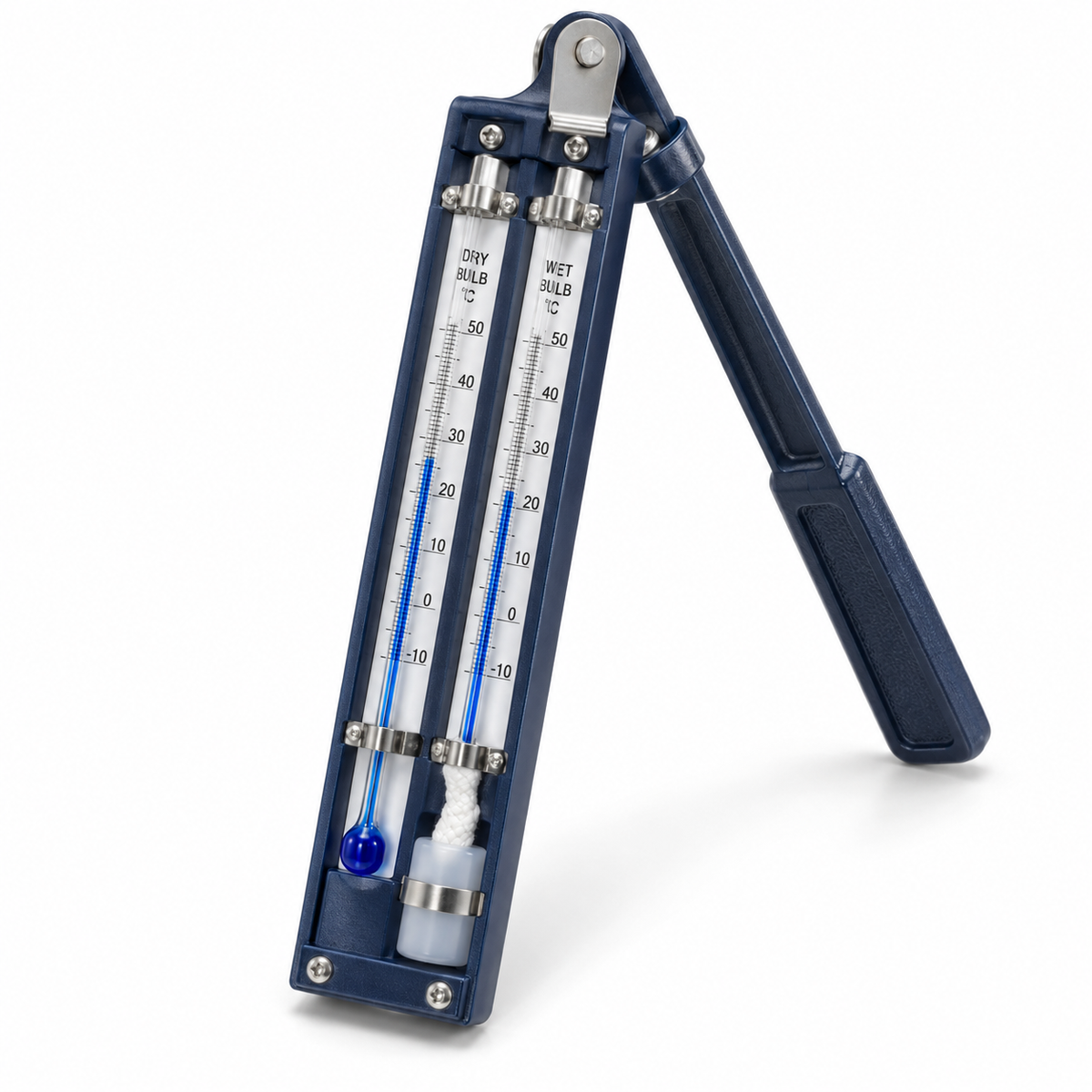 Science Essentials whirling blue-spirit psychrometer