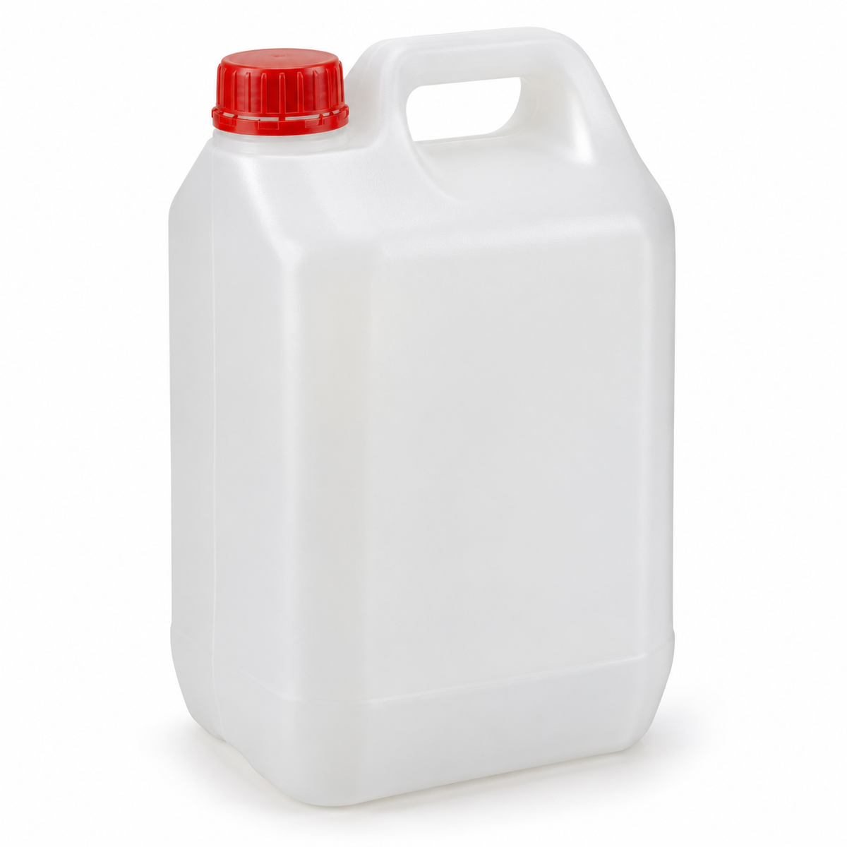 Science Essentials natural PE jerrycan 5L with red 38mm cap