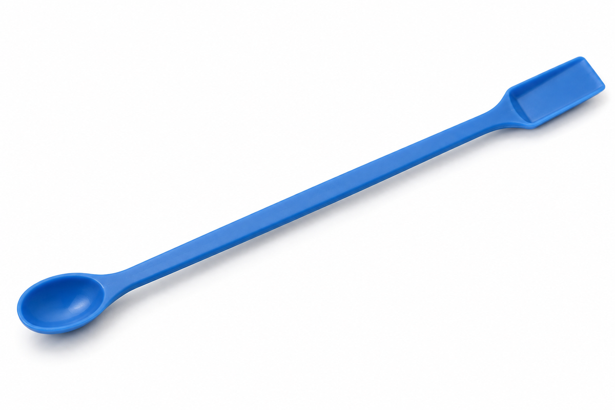 Science Essentials blue polypropylene spoon spatula 150mm