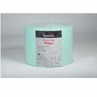 Heavy Duty Wipes - Rolls - Green - Length 300m - Sheet Size 30x50cm