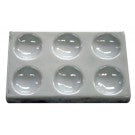 Tile spotting 6-cavity porcelain