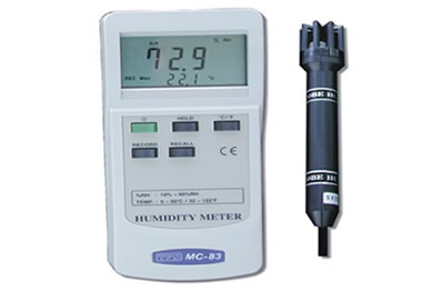 MC83 Portable Humidity Temperature Meter 1m sensor