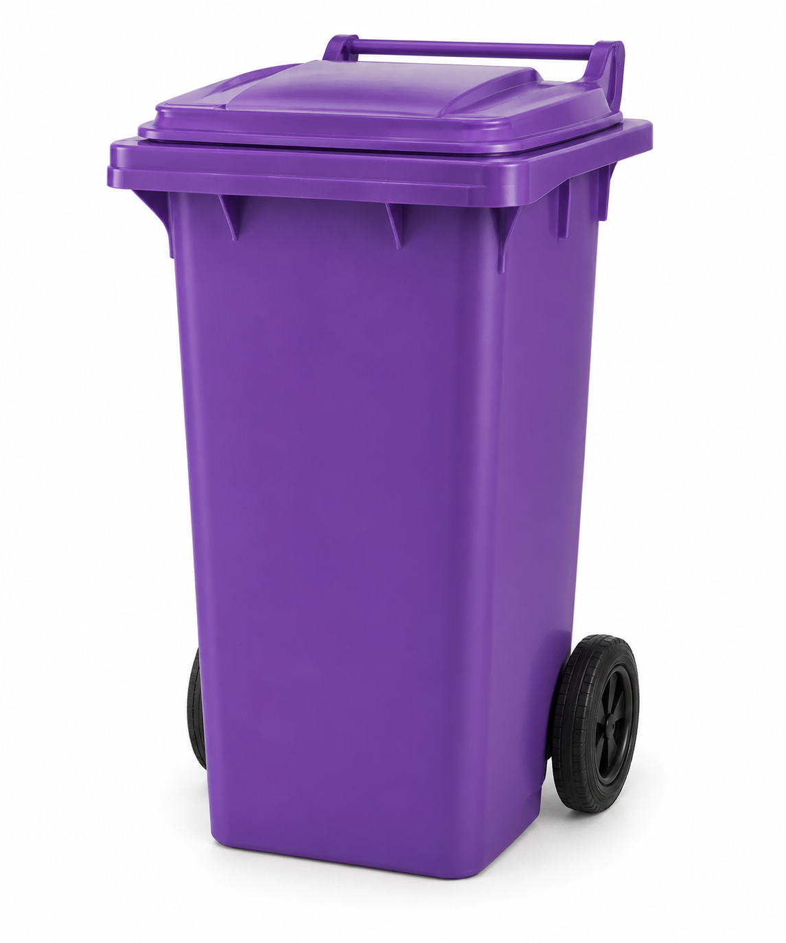 Science Essentials purple 120 litre waste-collection wheelie bin