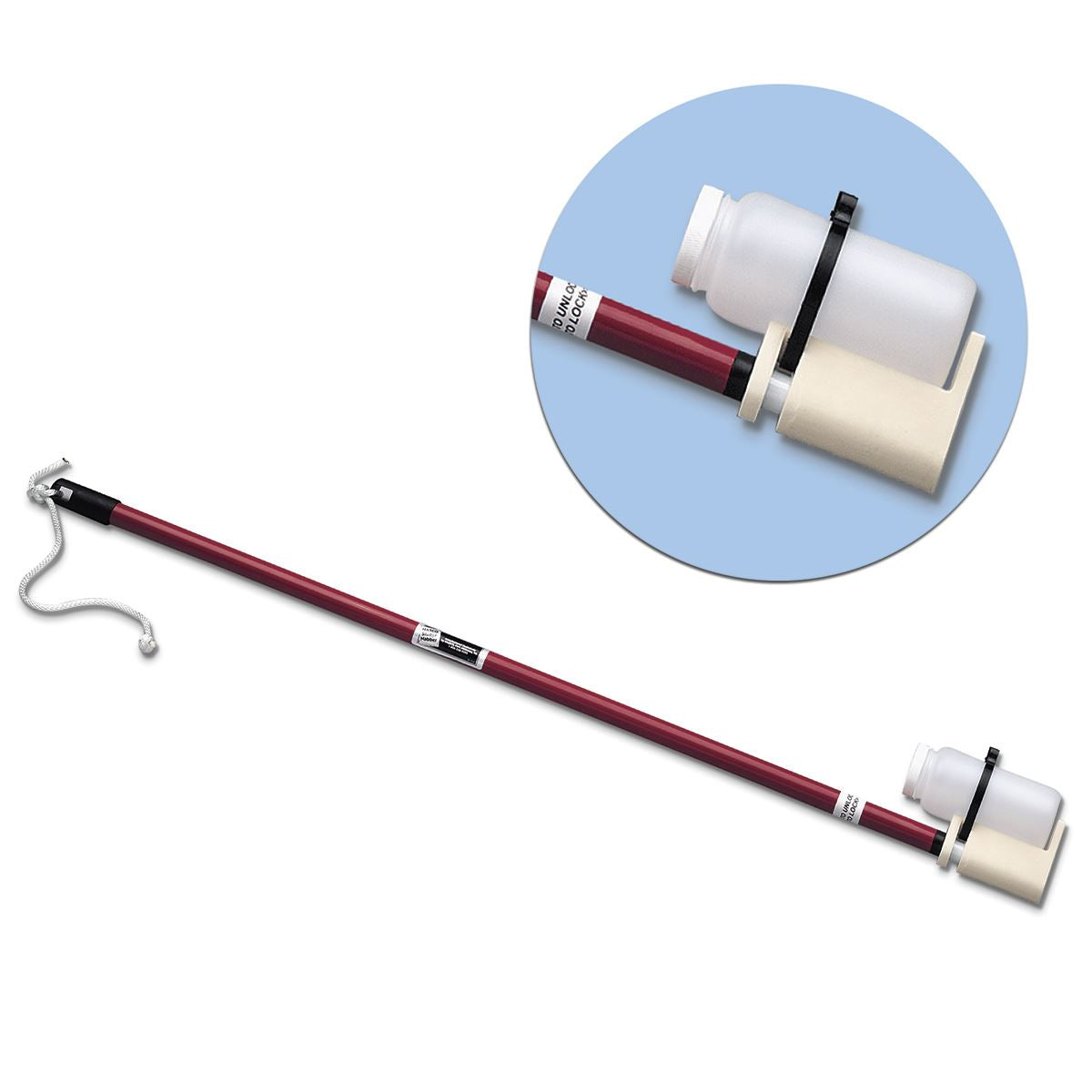 Nasco Sampler extendable "Sludge Nabber" 1.22-1.99m. With 500mL PE bottle