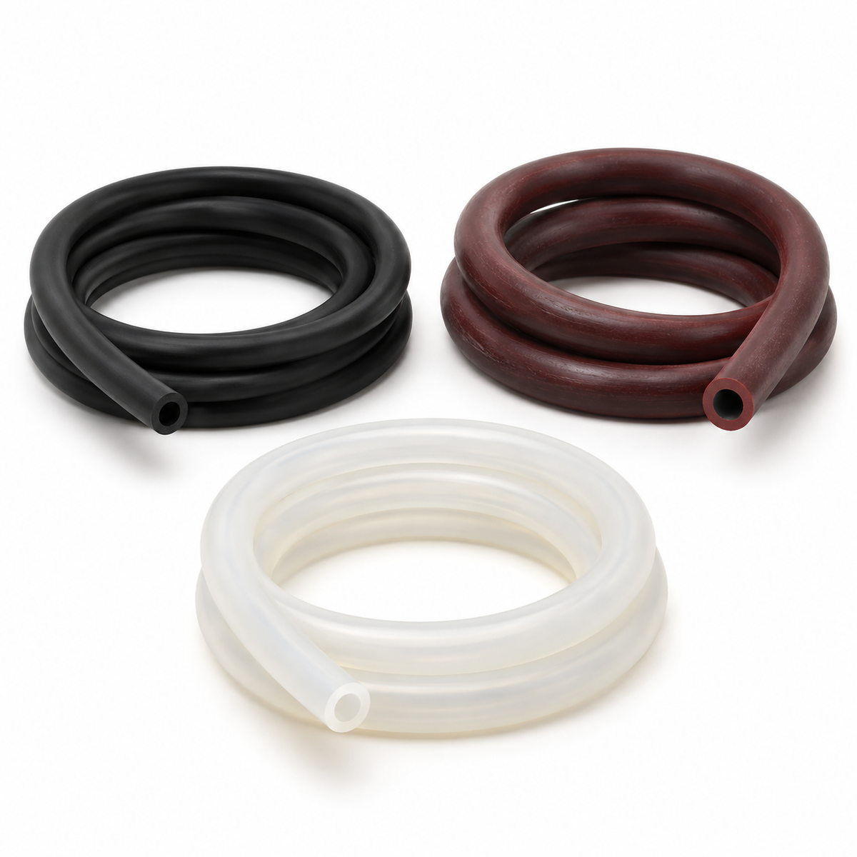 Tubing rubber gas for bunsen burner 8mm ID x 1.5mm wall (per metre)