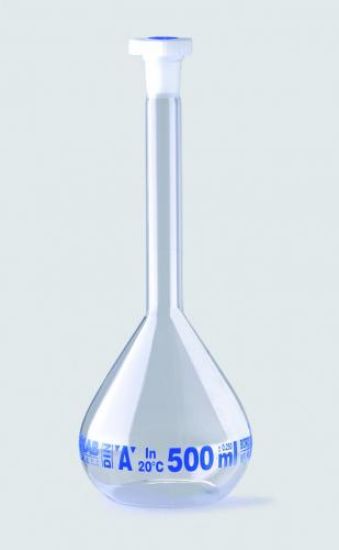 Isolab Borosilicate Volumetric Flask Class A 400mL 19/26