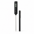 Digital thermometer with vertical barrel and stainless steel probe