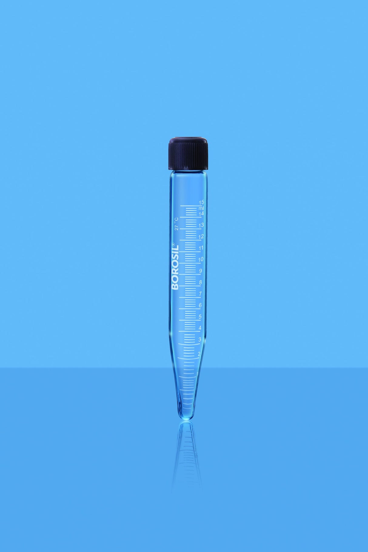Borosil Tube centrifuge graduated conical bottom