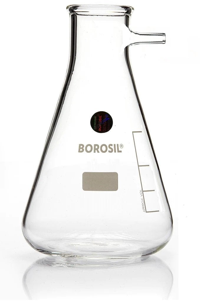 Borosil Flask filter (buchner) 250mL borosilicate glass, glass sidearm
