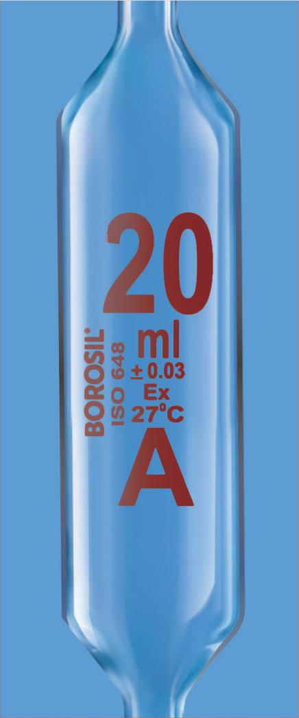 Borosil Pipette volumetric (bulb)