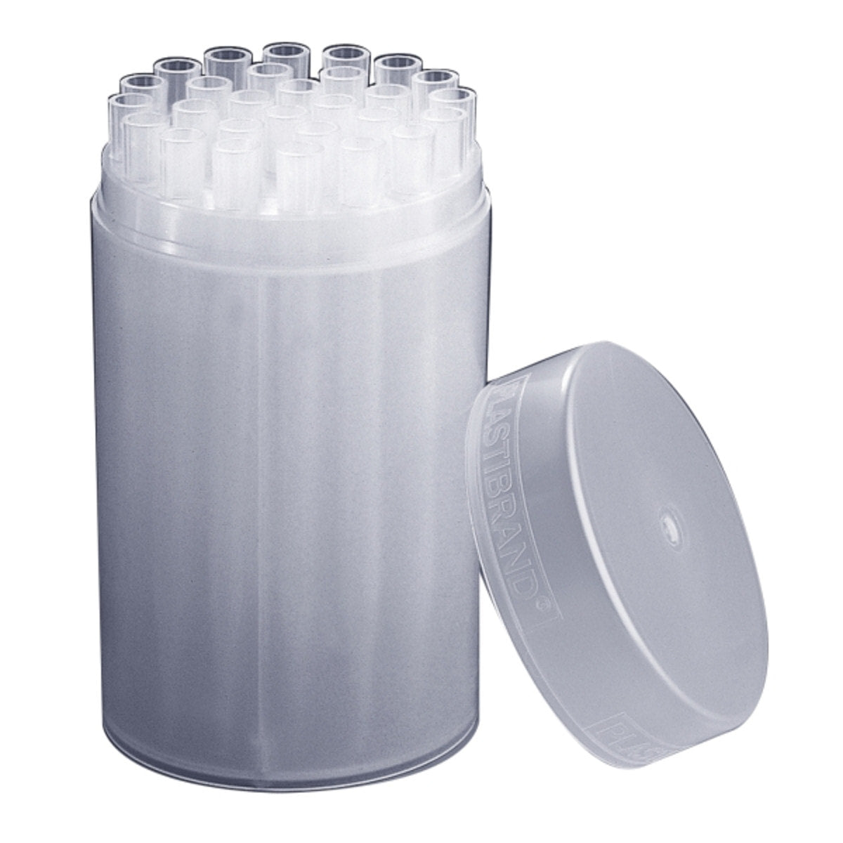 Brand Tip pipetter autoclavable box and rack of 28 x 5mL tips