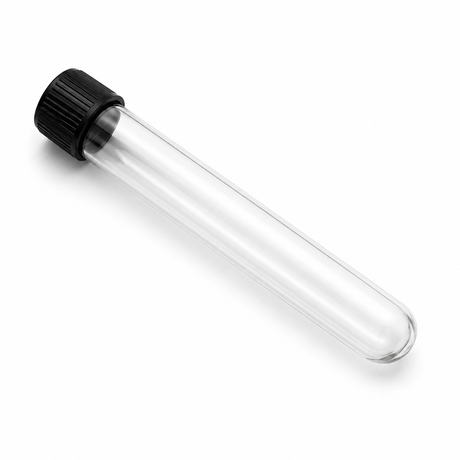 Science Essentials culture tube with black cap 16x125mm
