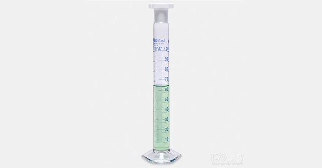 Isolab Cylinder measuring A hex base w/plastic 34/35 stopper