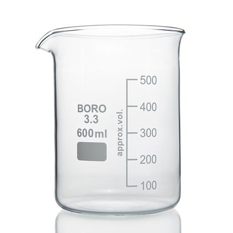 Labco Beaker low form (squat) graduated 600mL 