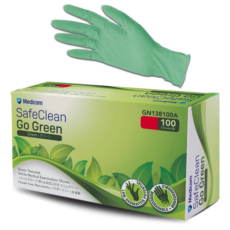 Medicom Gloves examination nitrile powder free biodegradable go-green large