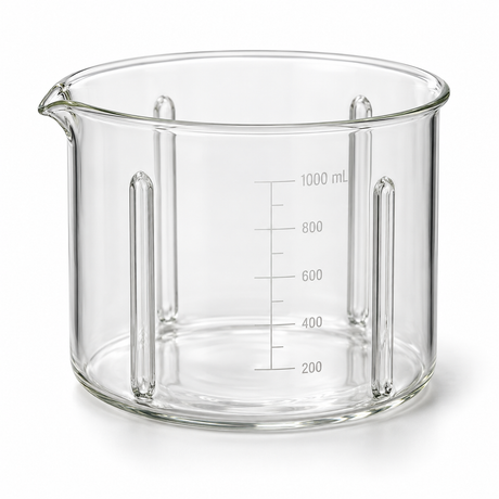 Science Essentials low-form borosilicate baffled beaker
