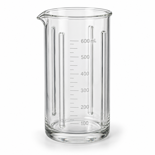 Science Essentials heavy-duty tall-form baffled beaker 600mL