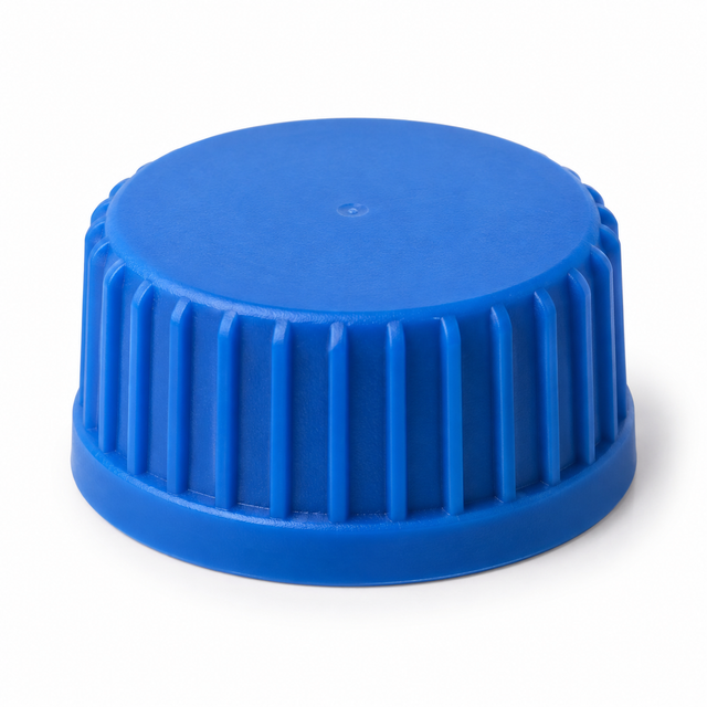 Science Essentials blue polypropylene GL45 screw cap