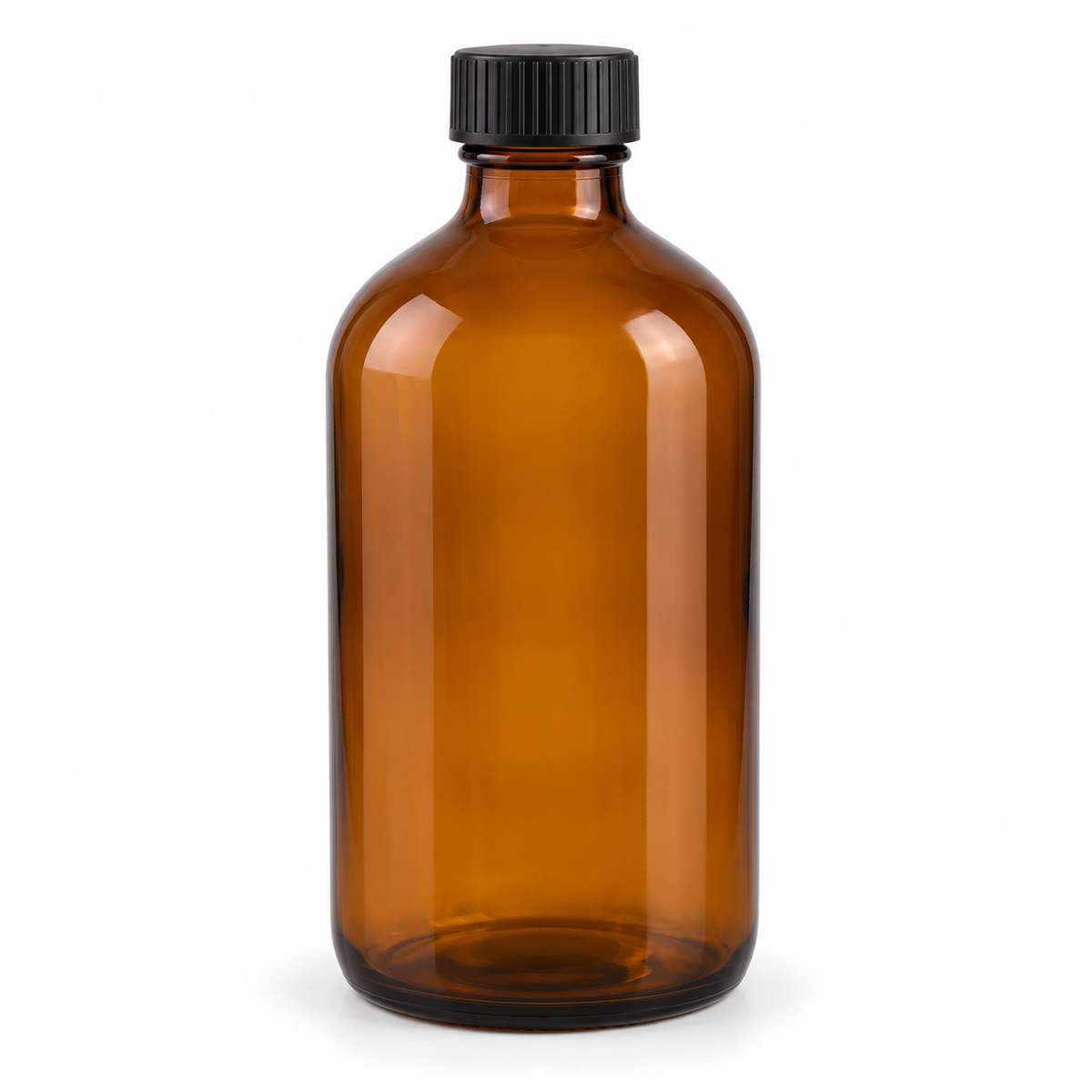 Science Essentials amber glass round storage bottle 1L