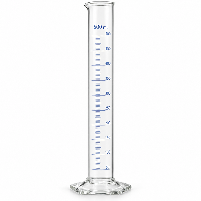 Science Essentials borosilicate measuring cylinder 500mL