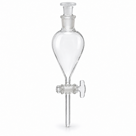 Science Essentials pear separating funnel 60mL flat-top stopper