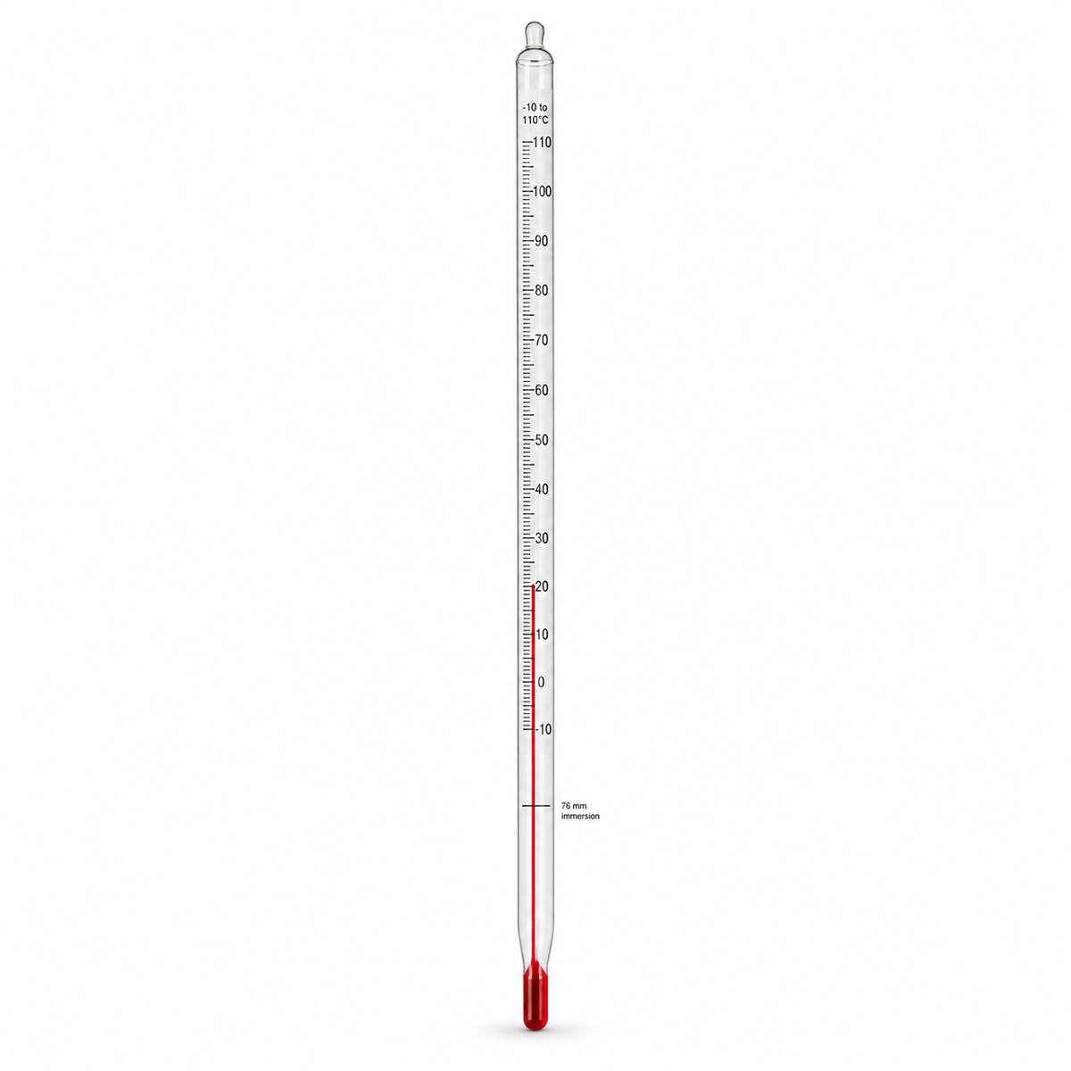 Science Essentials red-spirit laboratory thermometer