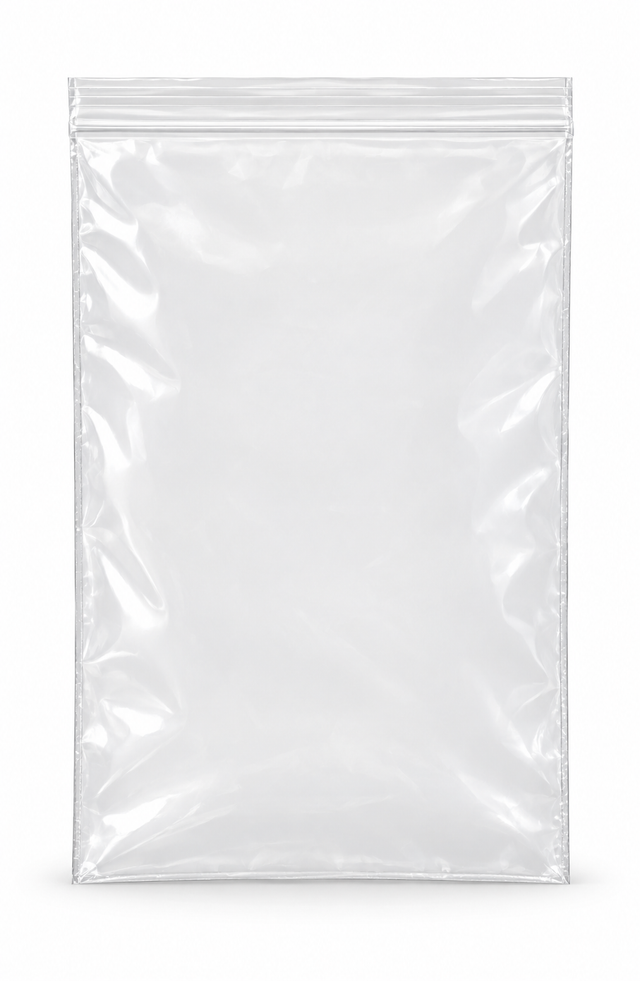 Science Essentials clear resealable polyethylene sample bag