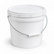 Science Essentials white pail with lid and handle 10L