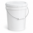 Science Essentials white pail with lid and handle 20L