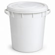 Science Essentials white pail with lid and handles 67L