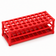 Science Essentials red polypropylene test tube rack