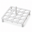 Science Essentials white floating microcentrifuge rack 16-place
