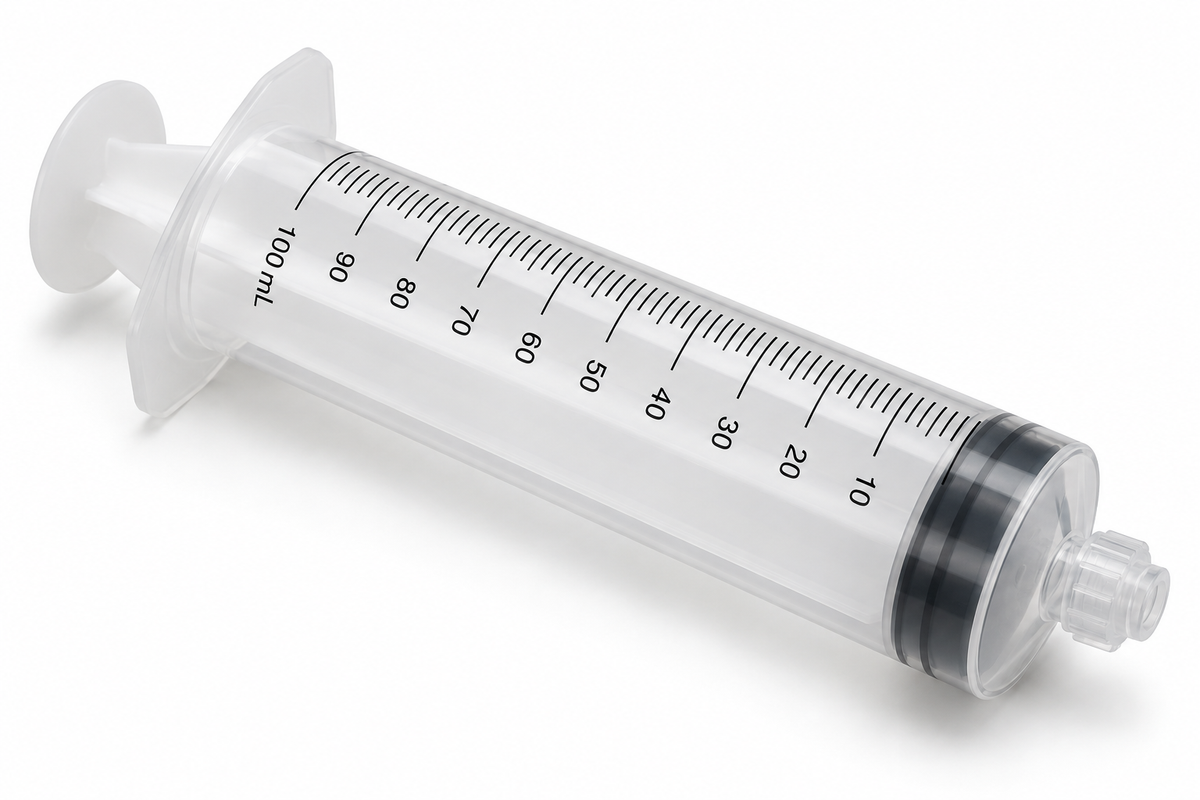 Science Essentials disposable syringe 100mL luer lock