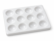 Science Essentials white plastic spotting tile 12-cavity