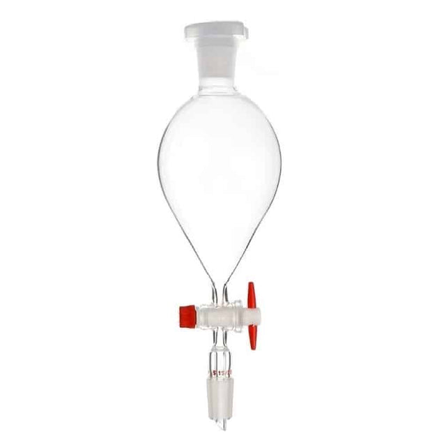 Isolab Funnel separating pear (squibb) graduated PTFE stopcock 1L 