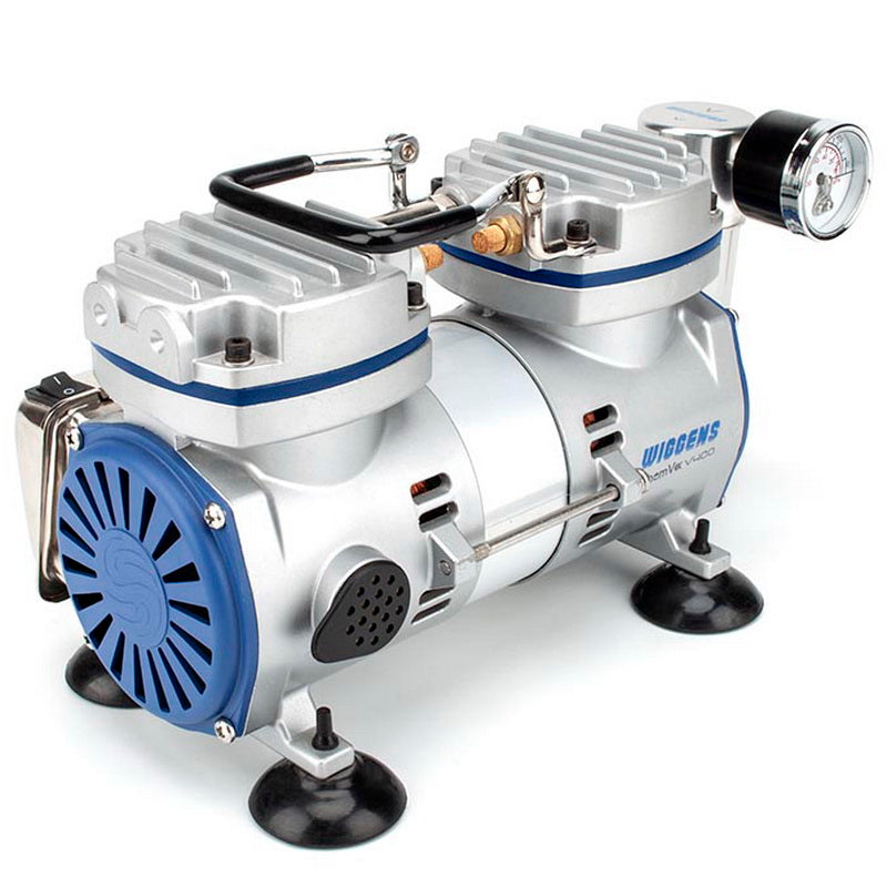 Wiggens Pump vacuum piston (oil-free) 34L/min 'Chemvak V400' with moisture trap and gauge