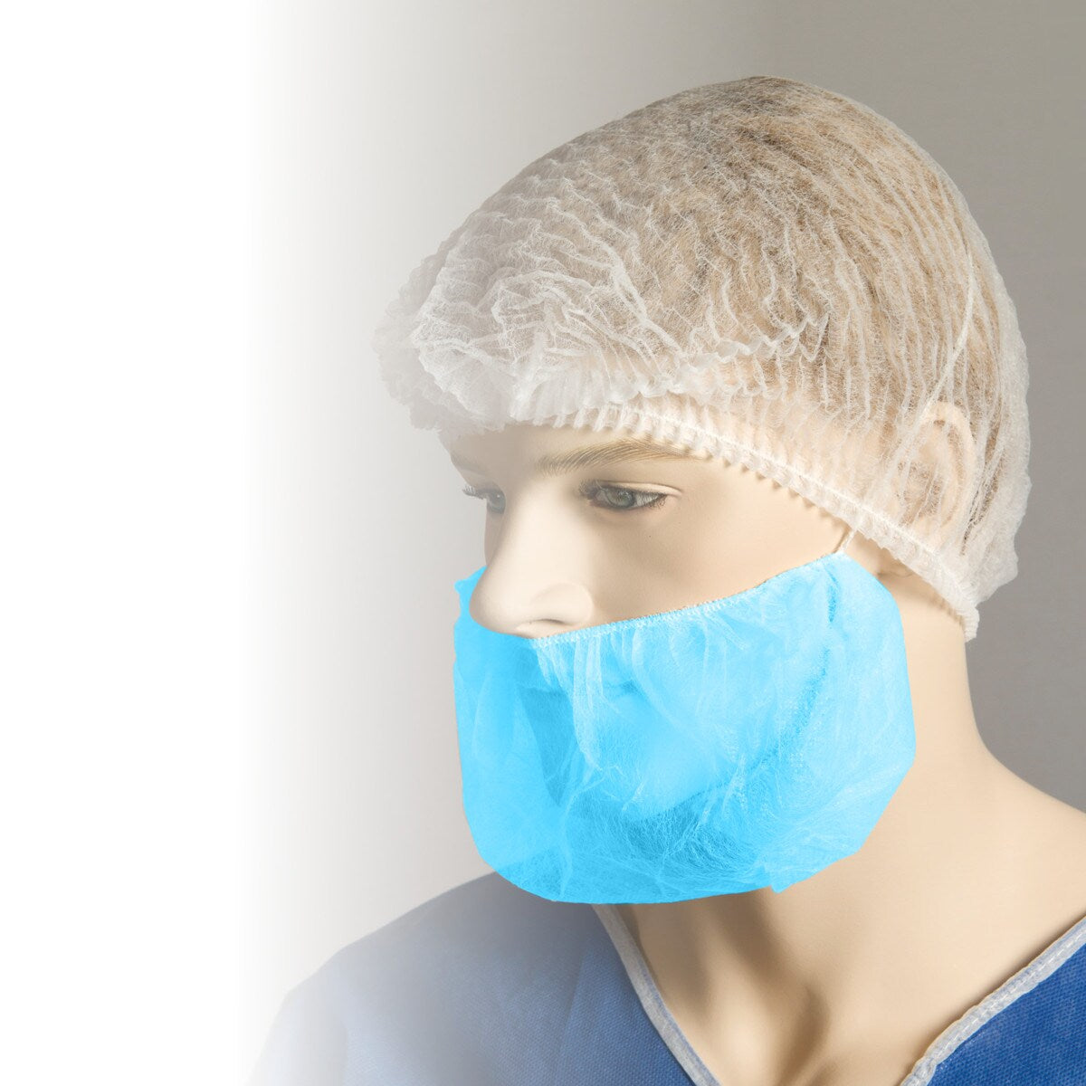 Bastion beard cover - single loop - blue polypropylene