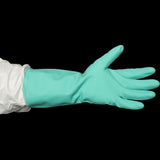 Nitrile 330 Gloves Solvent Resistant Flocklined - Green