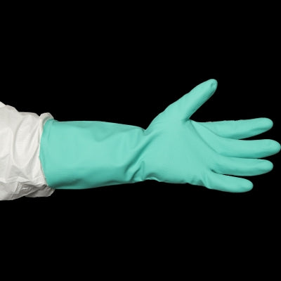 Nitrile 330 Gloves Solvent Resistant Flocklined - Green