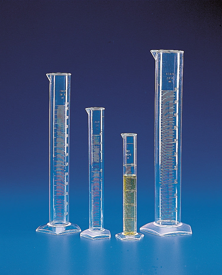 Kartell Cylinder measuring tall form blue graduations 2L polymethylpentene (PMP/TPX)