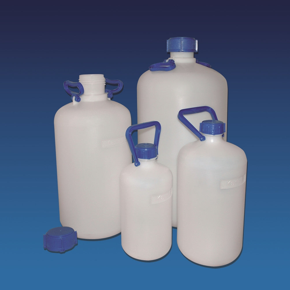 Kartell Carboy narrow-neck round with blue screw cap HDPE 10L