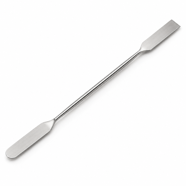 Science Essentials 200 mm double-ended flat-blade stainless-steel spatula